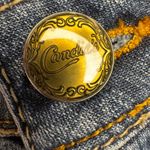 Candies Womens Blue Distressed Embellished Denim Jeans Size 7 Photo 3