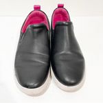 FitFlop  Size 9 RALLY LEATHER COLOR SPECKLE SOLE SLIP ON SNEAKERS BLACK PINK TRIM Photo 1