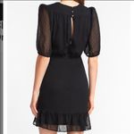 EXPRESS ✨ Satin Ruched Wrap Front Ruffle Dress✨ Photo 2