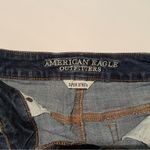 American Eagle Womens Hi Rise Shortie Dark Super Stretch Distressed Denim Short Photo 2
