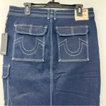 True Religion  denim cargo maxi skirt size 31 NWT Photo 3