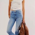 💕MOTHER💕 The Insider Sneak Fray Jeans ~ Love On The Beat 31 NWOT Blue Photo 0