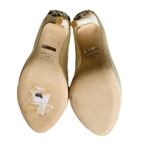 Badgley Mischka New  Womens Ivory Kiara Satin Peep Toe Classic Pumps 9M (Stains) Photo 11