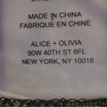 Alice + Olivia “Dahlia” metallic, square neckline, peplum dress in size 2. EUC Photo 10