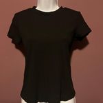 SheIn New Black Ribbed Top Size Medium Photo 1