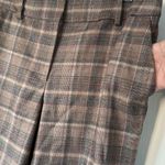 Talbots  Brown‎ Plaid Wool Ankle Pants Size 6 Slim Taper Classic Workwear Photo 5