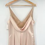 Anthropologie NEW After Six Lux Charmeuse Draped Cowl Back Princess Charmeuse Gown Maxi Dress Photo 6