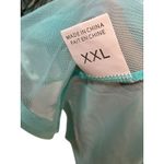 Women's Aqua Lace Sheer Babydoll Slip Chemise Lingerie Plus Size XXL Sexy Blue Photo 4