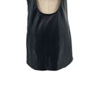 We Wore What Vegan Leather Buckle Front Tunic Jumper Dress Black Size Medium Photo 4