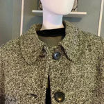 Mark Reed Fashion Women's Wool Coat Jacket White/Black Sz 18W Gray Photo 1