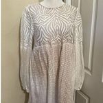 BCBGMAXAZRIA  Beige Kitra Lace Babydoll Peasant Long Sleeve Dress S Photo 1