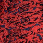 Free People  Sunset Mini Dress L NWT Red Multi Print Puff Sleeve Bodycon Stretch Photo 5