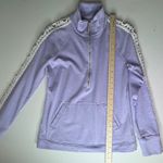 Lilly Pulitzer  Skipper Popover XS Purple Lace Trim Pullover Half Zip Preppy Soft Photo 10