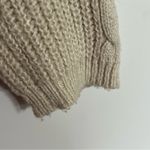 Pink Rose Women’s  Light Weight Long Sleeve Knit Sweater Tan Size Small Cream Photo 1