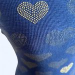 EXPRESS Vintage 2000s royal blue  tank top hearts Size Small Photo 4