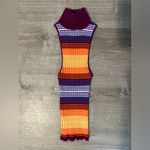 Urban Outfitters Janet Sleeveless Turtleneck Fitted Multicolor Tank Top Sz XS Photo 2