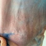 Wall Flower Red & Blue Tie-Dye BBQ Graphic Short Sleeve T-Shirt Photo 1