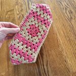 Eilaf Crochet Howdah Pink & Beige Tote Bag Photo 5