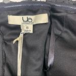 YA Los Angeles NWT  Strapless Silk Rose Appliqué Black Mini Dress Size Small Photo 1