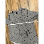 Disney  Mickey Mouse Striped Tie Neck Blouse Women's 0‎ Long Sleeve Top Photo 6