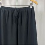 A Byer A. Byer Vintage Large Made in USA Drawstring Wide Leg Lounge Pants Casual Black Photo 4