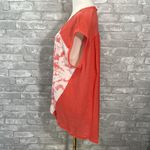 Free People We The Free Orange and White Tie Dye Oversized Top Photo 1