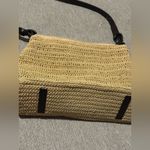Elegant Tan Woven Crossbody Bag Photo 2