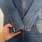 Etienne Marcel Denim Zip Front Long Sleeve Jumpsuit Women's Size Small Blue Photo 7