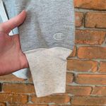 Champion Women's Hoodie High Neck Sweatshirt Light Gray Colorblock Size M Photo 2