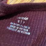 Aerie Maroon Ribbed Tank Top Photo 1