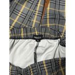 Messhi Womens L Black/White Plaid Checkered Elastic Waist Jogger Pants Stretch Yellow Size L Photo 8