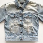 Something Navy Jean Jacket Size XS Photo 4