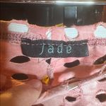 Jade Pink Tie Dye Mesh Cutout Bodysuit & Legging Set XS / Small Photo 14