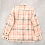 Duluth Trading Pink Flannel Plaid Lumberjack Cabin Work Adventure Shirt Large Photo 1