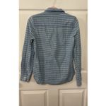 J.Crew Everyday Chambray Button Down Popover Striped Shirt, sz 2 Photo 3