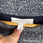 Talbots T by  Textured Knit Tunic‎ Sweater Size X Blue Long Sleeve Pullover Photo 3