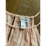 Nine West  Women Pink Textured Halter Neck Keyhole Tank Top Size L Photo 6