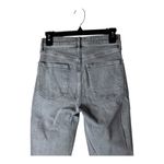 Gap  Jeans Women 26 Gray Denim Vintage Slim Sky High Ankle Raw Hem Streetwear Photo 3