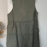Lucky Brand Plus Size Linen Sleeveless V-neck Tiered Crochet Trim Mini Dress 1X Photo 6