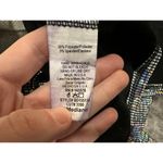 Black Bead  Cowlneck Silver Dress M NWOT Photo 6