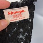 Showpo Lace Mini Dress 6 Whimsigoth Romantic Babydoll Deep V Fairy Grunge Y2K Black Photo 8