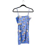 Aritzia  Sunday Best Spencer Dress Cowl-neck Blue Floral mini slip dress Photo 2