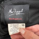 Mac Duggal NEW V Neck Sequin & Rhinestone Embellished High Slit Maxi Gown Black Photo 12