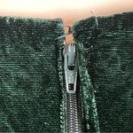 Vintage Crushed Velvet Dress Green Lace Collar Lanz Long Sleeve Christmas Party Size XS Photo 8