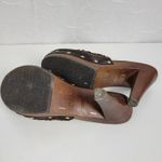 Bamboo  Womens Shoes Size‎ 7 Brown Copper Fashion Sequin Slip On Heels Mules Photo 6