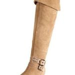 BCBGeneration BCBG Generation Cristina taupe tan Buckle Tall Boots Suede Leather US 9 Photo 0