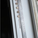 Anthropologie 18K rose gold clover bracelet Photo 4