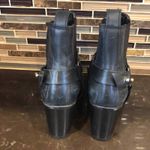 Harley‎ Davidson Black leather heeled moto booties boots Women’s Size 5 Photo 4