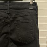 MOTHER The Rascal Ankle Fray Black Jeans Guilty Treasures Sz 25 Beaded Sides Photo 9