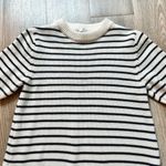 ZARA White and Black Striped Knit Sweater Dress Size S NWOT Photo 4